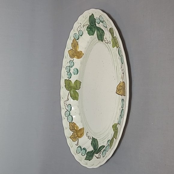 Vernon Ware Metlox Pottery California Vineyard Grape 13.75 Oval Serving Platter - Picture 7 of 7